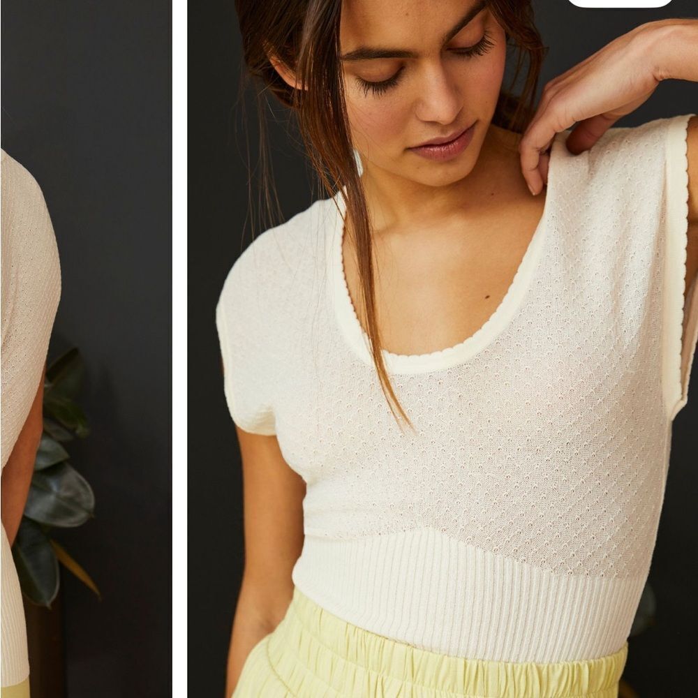 Free People Adrienne Baby Tee